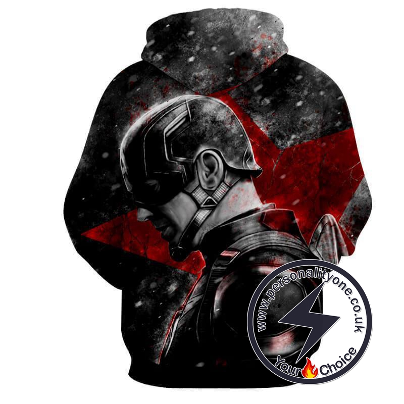 CAPTAIN AMERICA AND RED STAR 3D Hoodies - CAPTAIN AMERICA 3D
